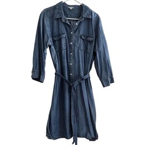 Blue Denim Shirt Dress